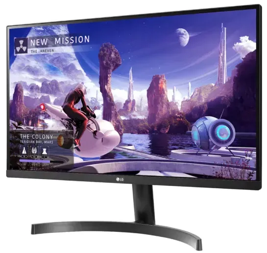 Монитор 27" LG 27QN600-B.ARU 2560x1440 IPS 75Hz 5мс 300 кд/м2 1000:1 1xHDMI 1xDP Черный — фото 2