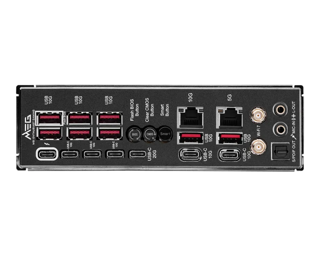 Материнская плата MSI MEG Z890 GODLIKE LGA1851 4xDDR5 4xSATA 8xM.2 USB-A 6xType-C E-ATX — фото 5