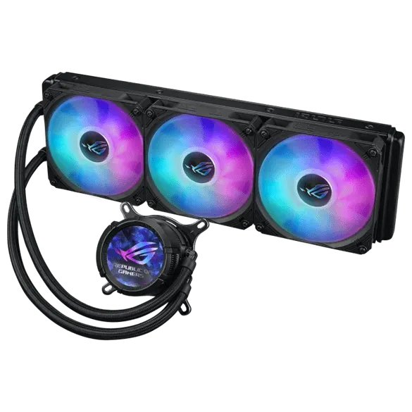Водяное охлаждение CPU Asus ROG STRIX LC III 360 ARGB LCD 3x120mm Black — фото 2
