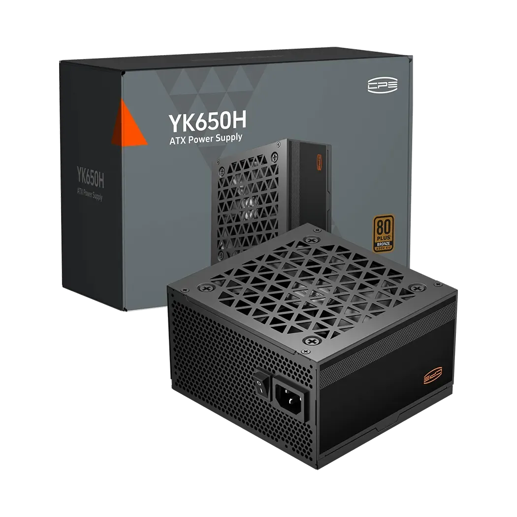 Блок питания PCCooler  YK650H, 650W, Non Modular, 80+ BRONZE, Fan 120mm, P3-YK650H-B1H — купить в Lirotech