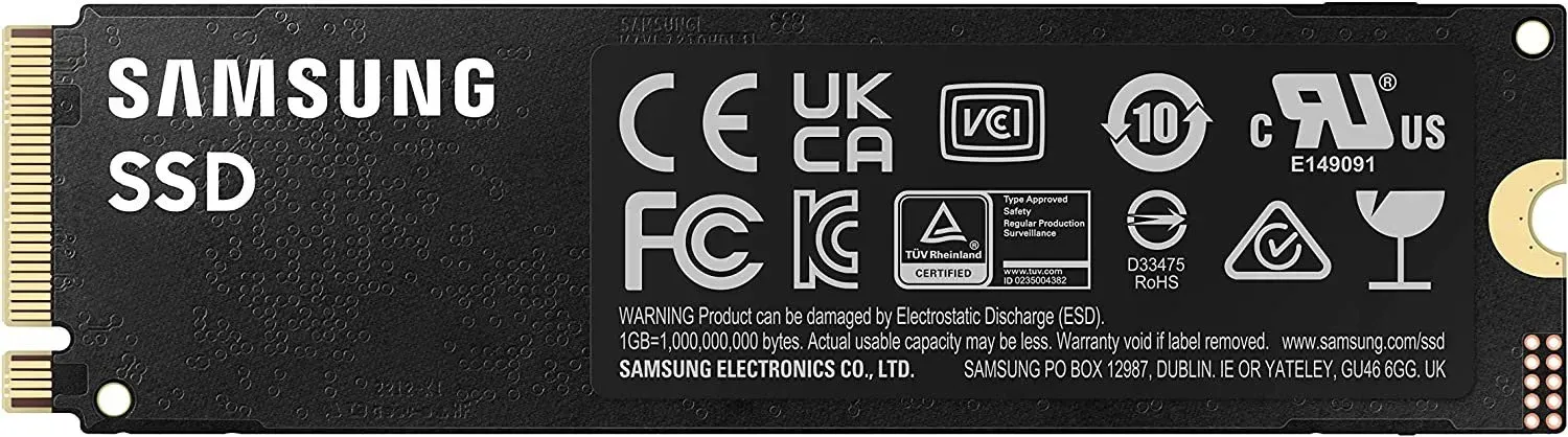 Твердотельный накопитель 1000Gb SSD Samsung 990 PRO NVMe4.0 M.2 R7450Mb/s W6900MB/s MZ-V9P1T0BW — фото 2