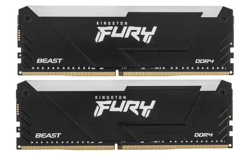 Оперативная память 32GB Kit (2x16Gb) DDR4 3200MHz Kingston FURY Beast RGB CL16 KF432C16BB12AK2/32WP — фото 4