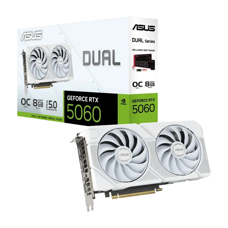 ASUS Video Card NVIDIA GeForce RTX 5060 614 TOPs PCI Express 5.0 8GB GDDR7 128 bit Digital Max Resolution 7680 x 4320 2.5 Slot 550W HDMI Native DisplayPort. — фото 7