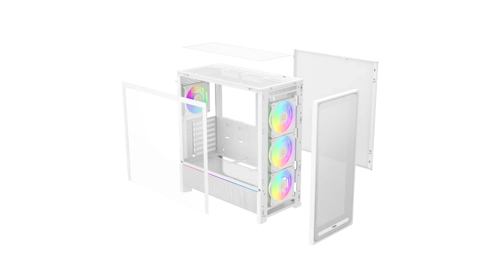 Корпус Ocypus Delta C70 WH ARGB EATX/ATX/mATX/ITX Type-C Белый Delta-C70-WHG400XX-GL — фото 5