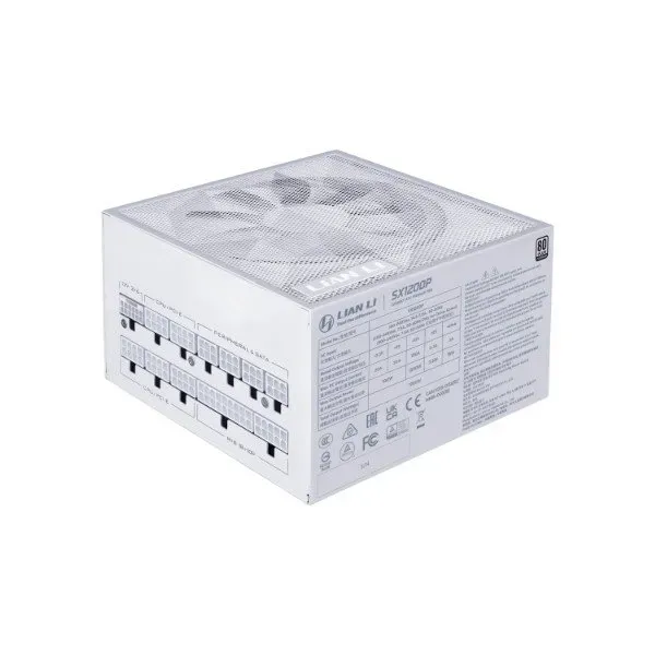 Блок питания Lian Li SX1200P 1200W Full Modular, 80+ PLATINUM, КПД 94% G9P.SX1200P.W000.EU White — фото 2
