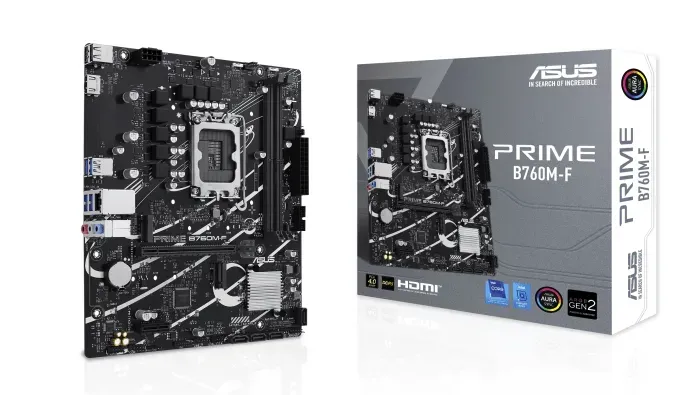 Материнская плата ASUS PRIME B760M-F, LGA1700 B760 2xDDR5 4xSATA3 2xM.2 RAID HDMI mATX — фото 6