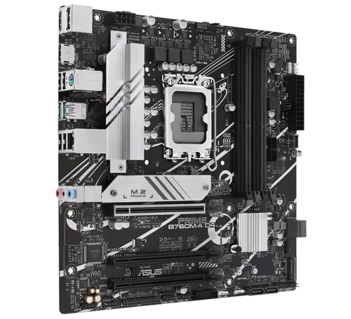 Материнская плата ASUS PRIME B760M-A D4-CSM, LGA1700 B760 4xDDR4 4xSATA3 2xM.2 RAID 2xHDMI 1xDP mATX — фото 2