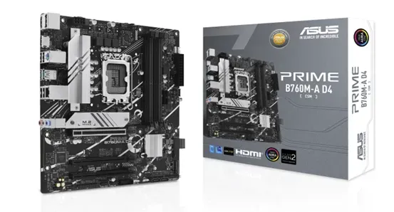 Материнская плата ASUS PRIME B760M-A D4-CSM, LGA1700 B760 4xDDR4 4xSATA3 2xM.2 RAID 2xHDMI 1xDP mATX — фото 5
