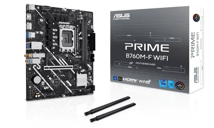 Материнская плата ASUS PRIME B760M-F WIFI, LGA1700 B760 2xDDR5 4xSATA3 2xM.2 RAID 1xHDMI 1xDP mATX — фото 7