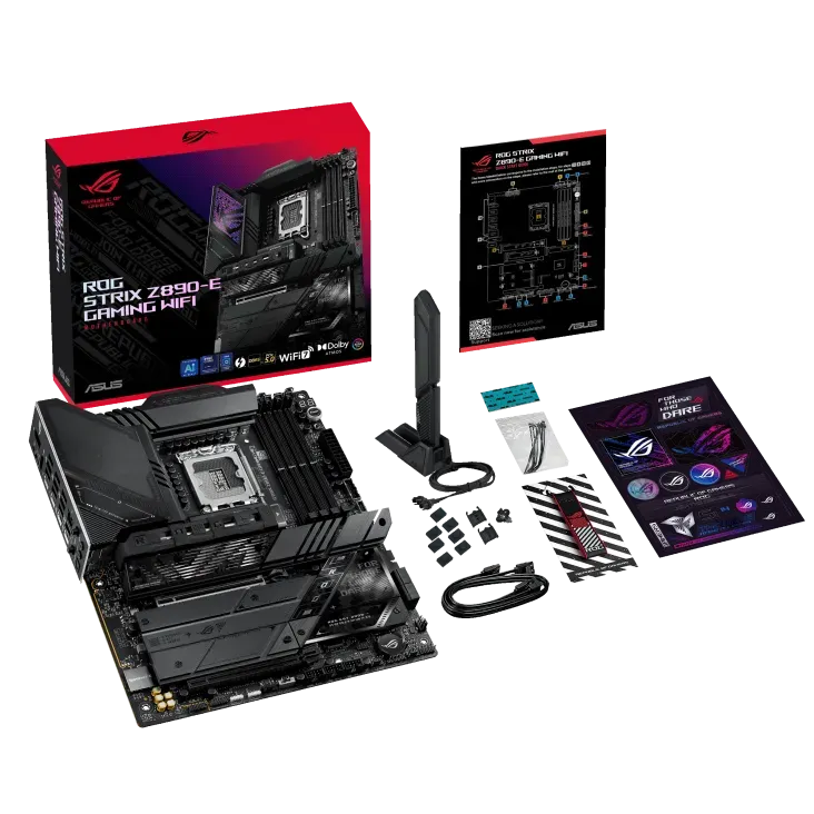Материнская плата ASUS ROG STRIX Z890-E GAMING WIFI, LGA1851 Z890 4xDDR5 4xSATA3 7xM.2 ATX — фото 4