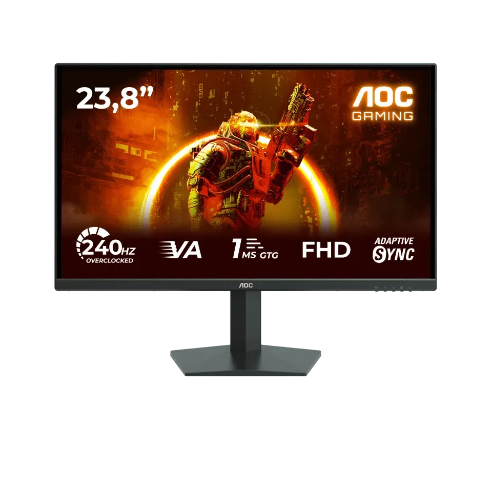 Монитор Игровой 23,8" AOC 24G10ZNE/01 IPS 1920x1080 240Hz 0.3ms 300cd/m 4000:1 2xHDMI DP Черный — 23.8" — купить в Lirotech