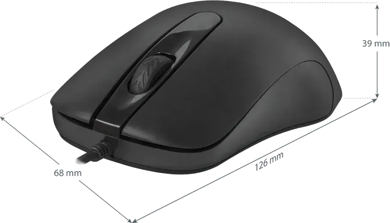 Мышь проводная Defender Classic MB-230 (Черный), USB 4кн, 1кл-кн, 1000-1200 dpi, НОВИНКА! — фото 4