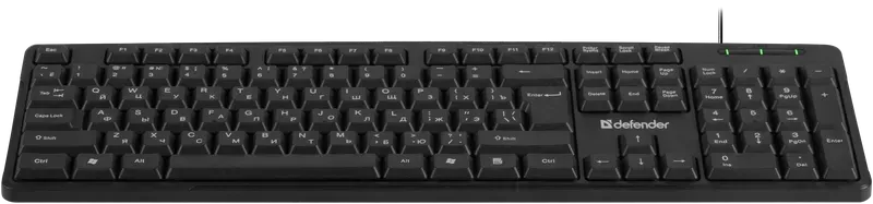 Клавиатура проводная Defender Next HB-440 (Черный), USB, ENG/RUS,стандарт, НОВИНКА! — фото 5