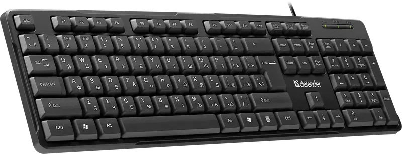 Клавиатура проводная Defender Next HB-440 (Черный), USB, ENG/RUS,стандарт, НОВИНКА! — фото 3