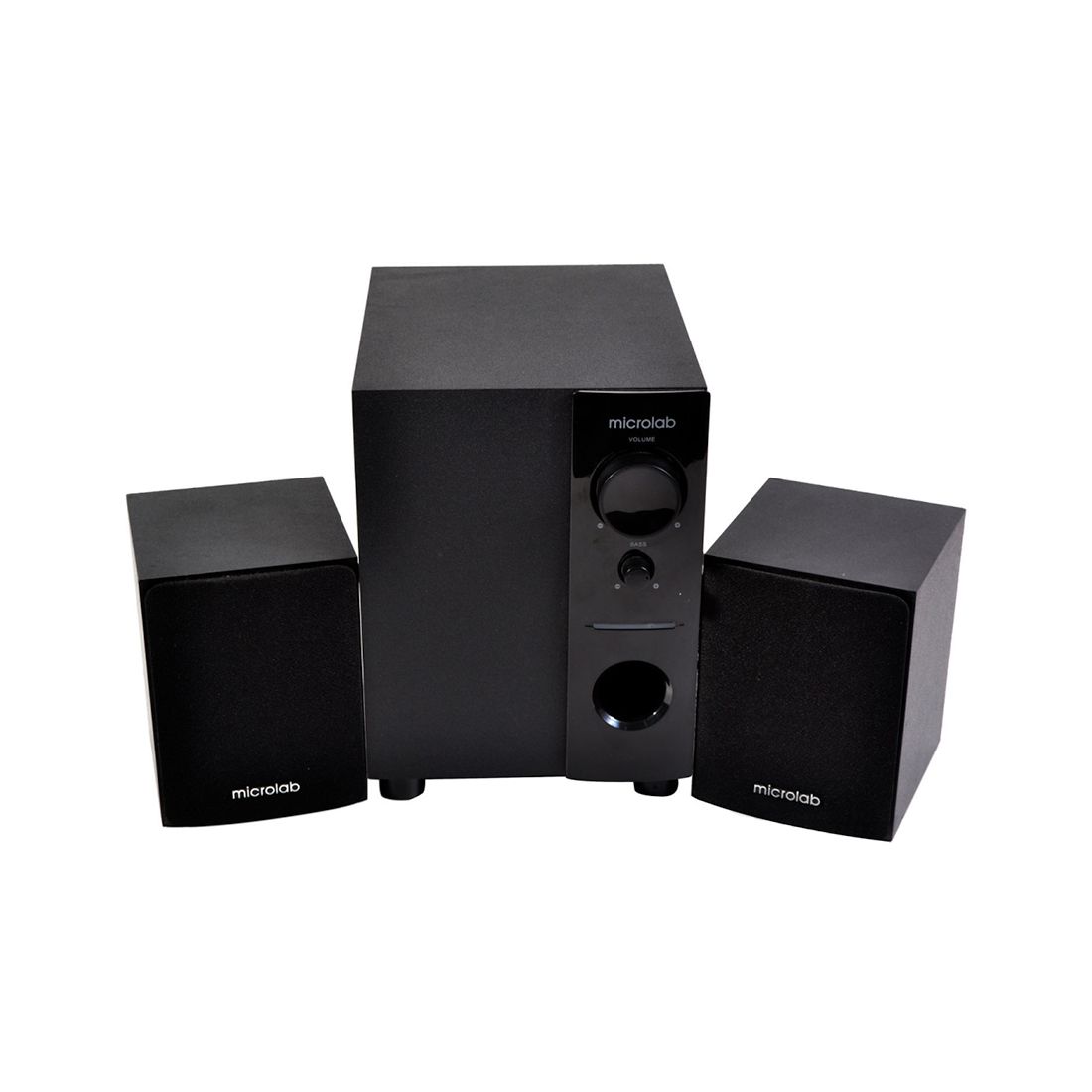 Акустическая система, Microlab, M-109, 2.1, 10Вт (2,5Вт*2+5Вт), Выход RCA sokets, Вход 3,5 MiniJack, Чёрный — фото 3