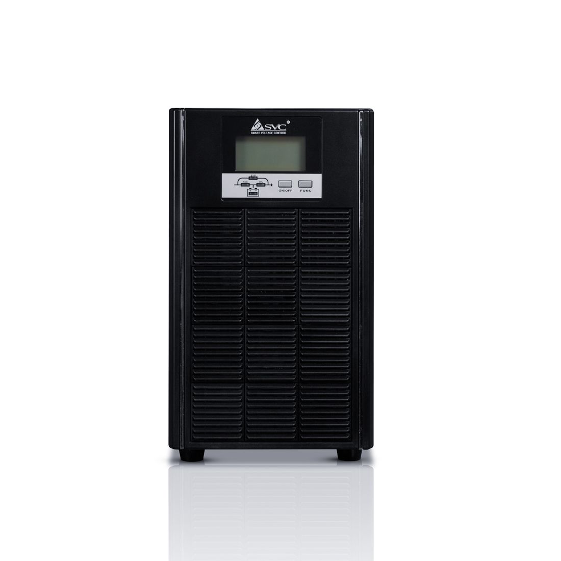 Источник бесперебойного питания, SVC, PTX-6KL-LCD, Мощность 6000ВА/6000Вт, PTX-серия, On-Line, LCD\Tel.line\USB\RS-232 технология SMART, Диапазон работы AVR: 110-288В, Батареи: 16шт., не поставляются в комплекте, внешнее подключение, Клемная колодка, Чёрн — фото 2