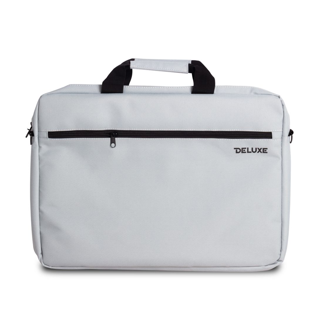 Сумка для ноутбука, Deluxe, Astana 17.3" (DLNB-01G17.3), 17.3", Лёгкая, Внешнее отделение на молнии, 1 внутреннее отделение, Полиэстер, Серый — фото 2