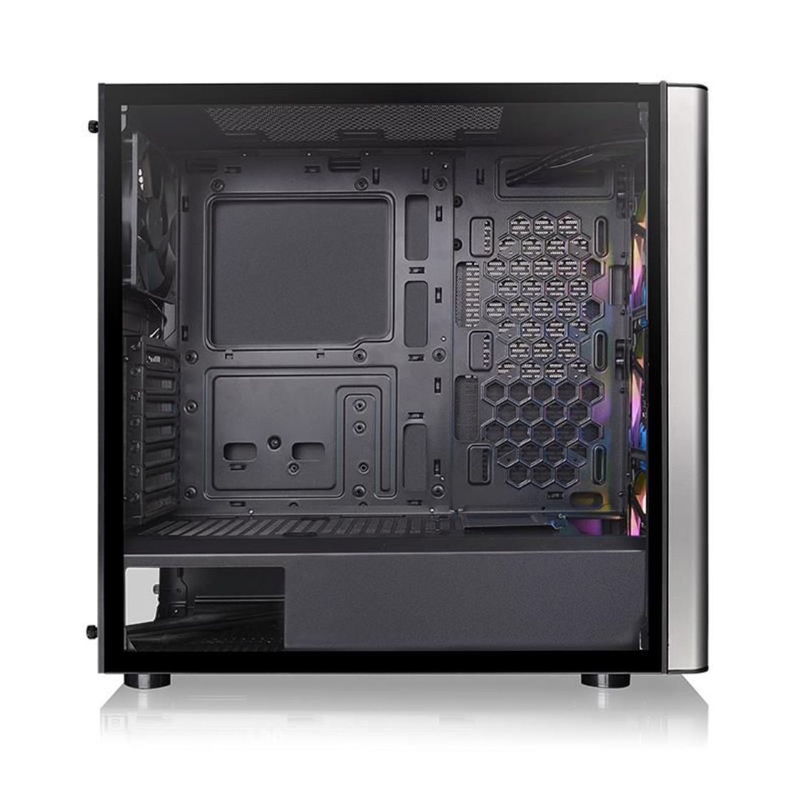 Компьютерный корпус, Thermaltake, Level 20 MT ARGB, CA-1M7-00M1WN-00, Mid-tower, ATX/M-ATX/Mini-ITX, USB 3.0*2, HD-Audio, 1*120 мм / 3*120 мм Addressable RGB, Высота процессорного куллера до 170 мм, Длина VGA до 366 мм, 2*3.5"/2*2.5", 455*204*471 мм, Стал — фото 3