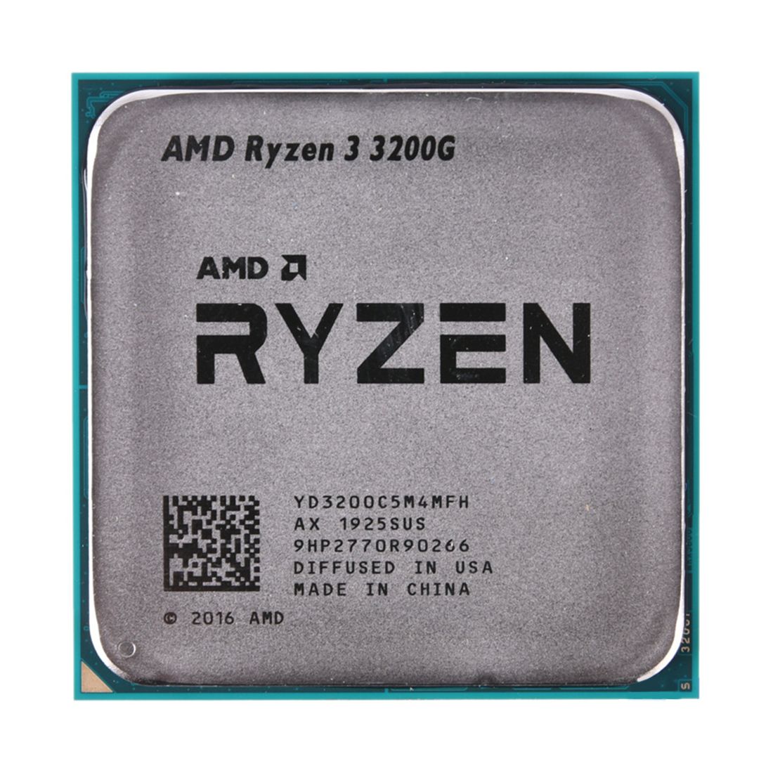 Процессор, AMD, AM4 Ryzen 3 3200G, оем, 4M L3 + 2М L2, 3.6 GHz, 4/4 Core, 65 Вт, Radeon Vega 8 Graphics — фото 1