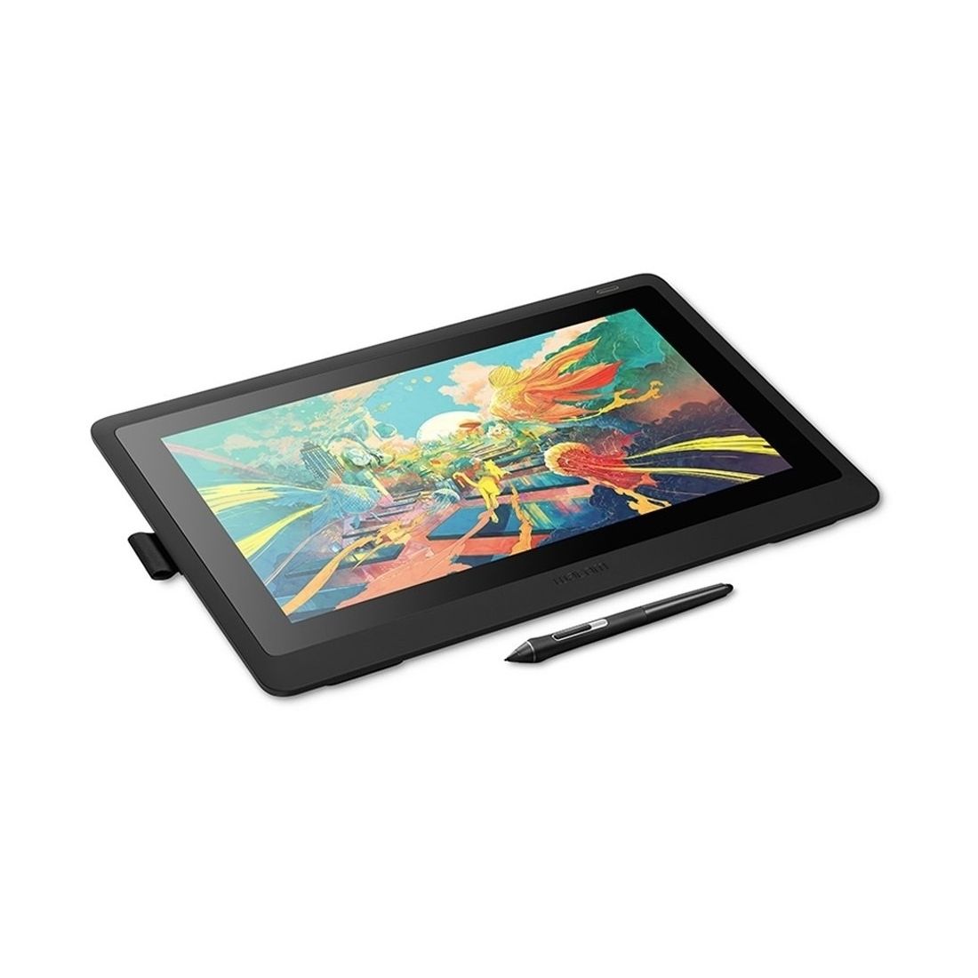 Графический планшет, Wacom, Cintiq 16 (DTK1660K0B), Разрешение 5080 линий на дюйм, Размер рабочей области 293,8*165,2 мм, USB, HDMI, Размер 375*248*14 мм, Чёрный — фото 2