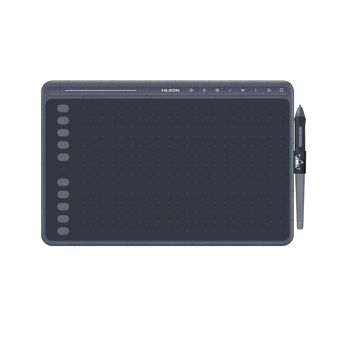 Графический планшет, Huion, HS611, Разрешение 5080 lpi, Чувствительность к нажатию 8192, Интерфейс USB-С, Рабочая область 258,4*161,5 мм. (10,1"x6,35"), Серый — фото 3