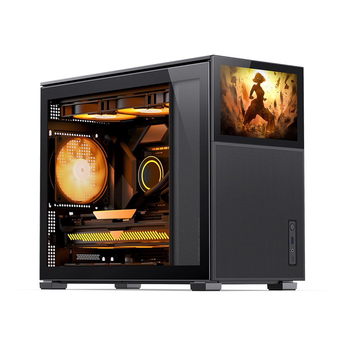 Компьютерный корпус, Jonsbo, D31 MESH SCREEN, D31 MESH SC Black, Mini-Tower, ITX/M-ATX/DTX, USB Type-C*1, USB Type-A*1, Audio+Mic, Высота процессорного кулера до 168 мм, Длина видеокарты до 330-400 мм, 2*2,5"/ 1*3,5", Сталь, Пластик, Закаленное стекло, 20 — купить в Lirotech