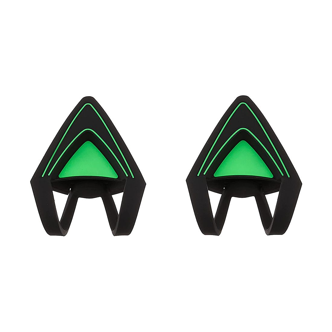 Накладные кошачьи ушки на гарнитуру, Razer, Kitty Ears for Kraken (Green), RC21-01140200-W3M1, Регулируемый дизайн для различных образов, Прочный и водонепроницаемый для беспроблемного использования, 20 гр, Зеленый — купить в Lirotech