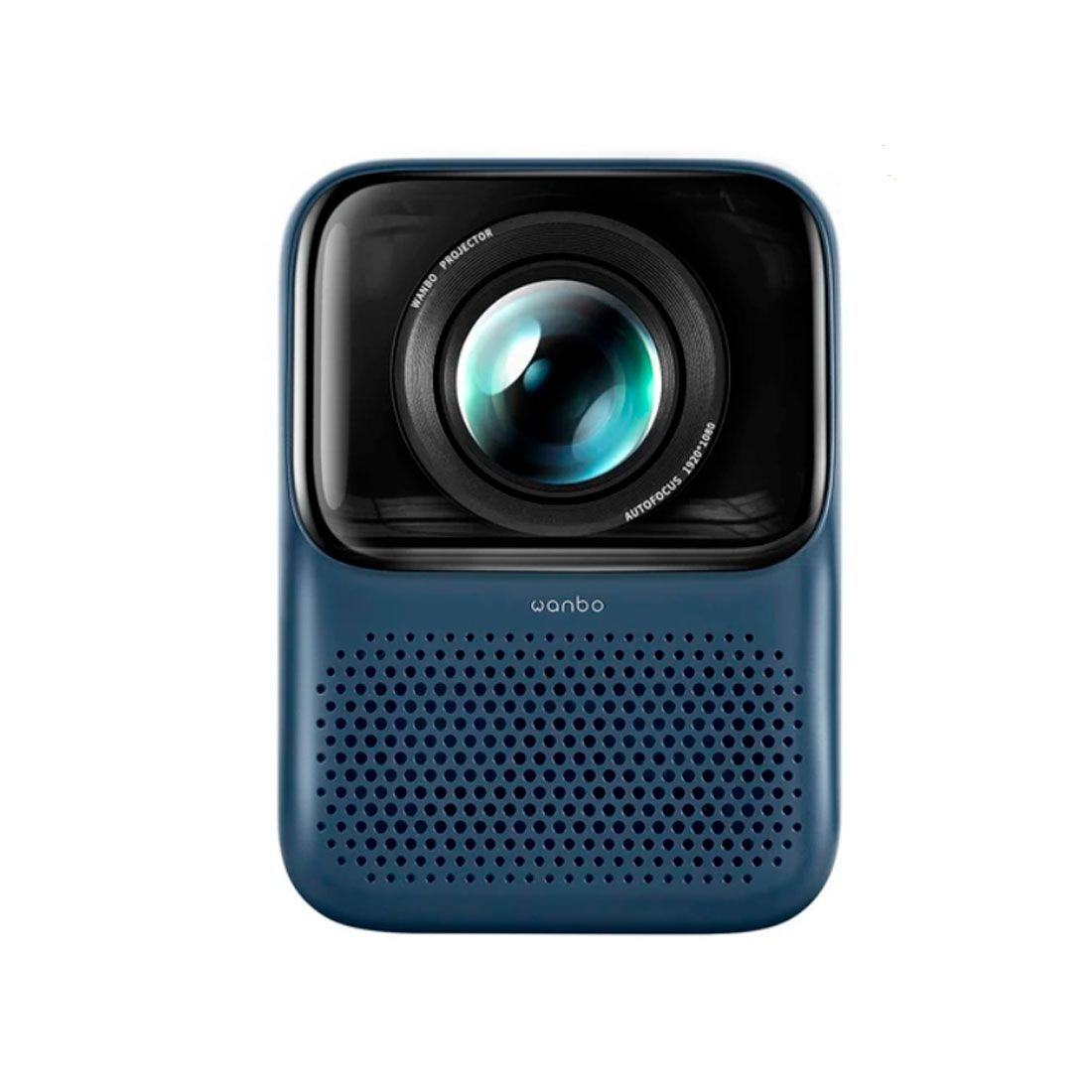 Проектор портативный, Wanbo, NEW T2 Max, LCD, 1920x1080, 450 ANSI lm, 2000:1, Android 9.0, Auto Focus, 1+16G, 20000 часов, Wi-Fi, Bluetooth, HDMI*1, USB*1, 3.5mm, DC*1, 3W*2, синий — фото 2