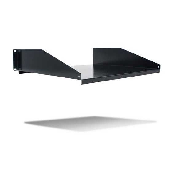 Полка одностороннего крепления для серверного шкафа, SHIP, 701402108, Глубина 400 мм, 2U, Для нагрузки 22 кг, Чёрный — купить в Lirotech