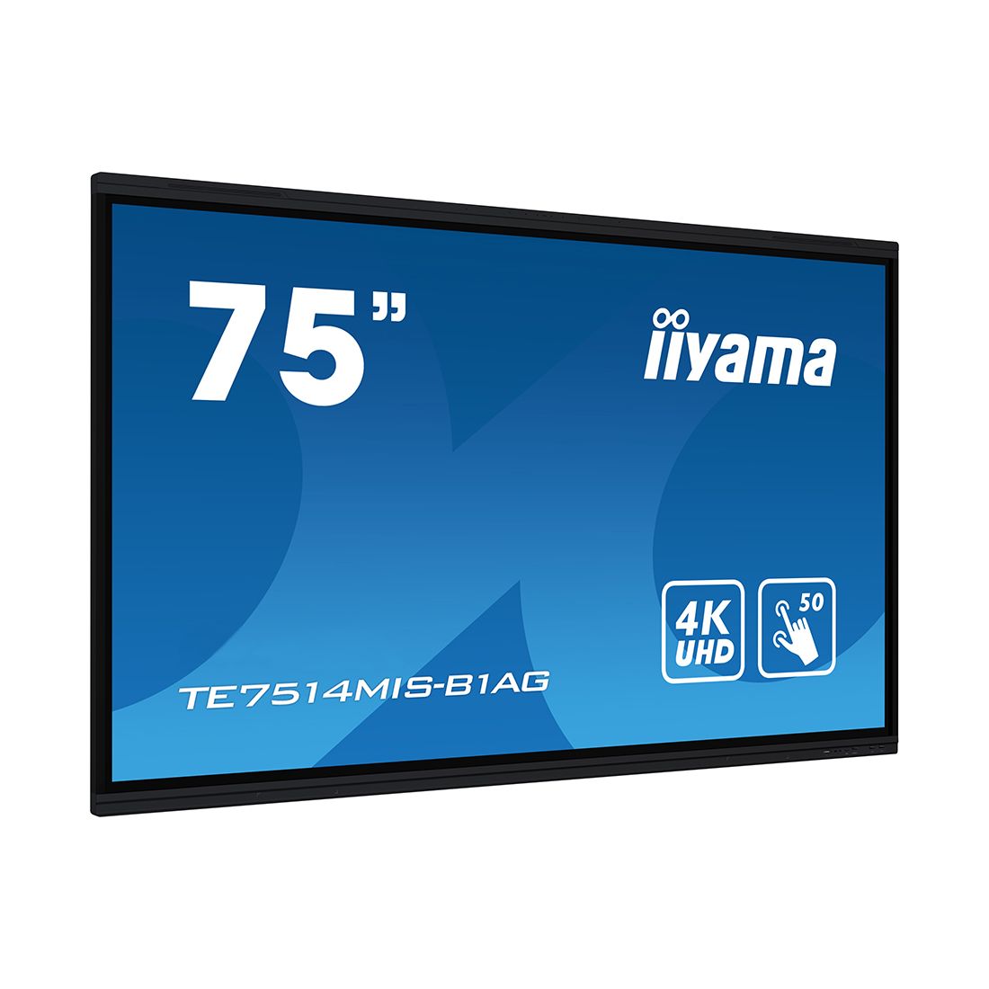 Интерактивная панель, iiyama, TE7514MIS-B1AG, 75", 4K, Android 13, V100, Quad core A76+A55, ОЗУ 8гб, ПЗУ 64гб, чёрный — 8GB, 75" — купить в Lirotech