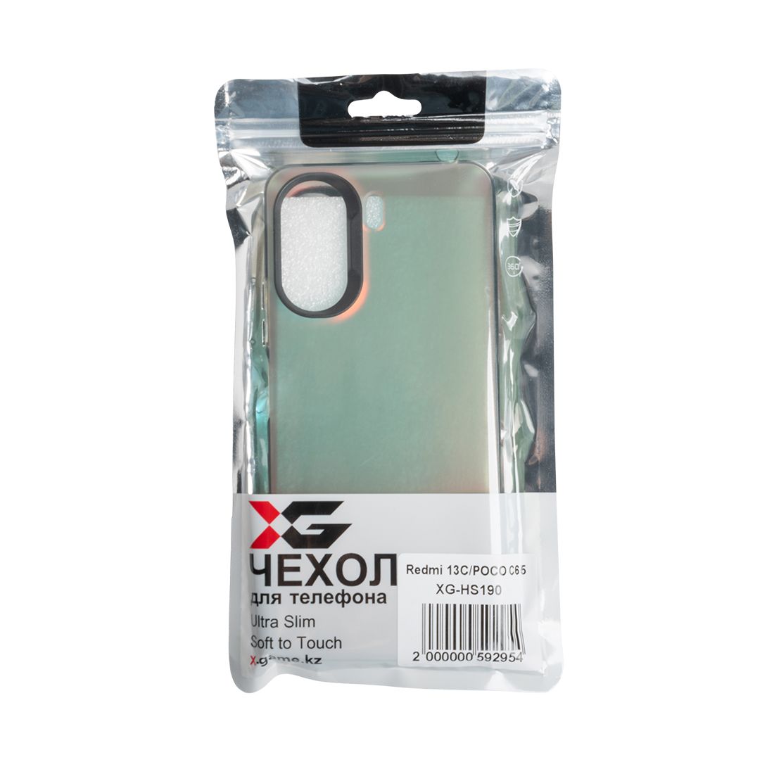 Чехол для телефона, XG, XG-HS190, для Redmi 13C/POCO C65, ТПУ, Черный, Пол. пакет — фото 3