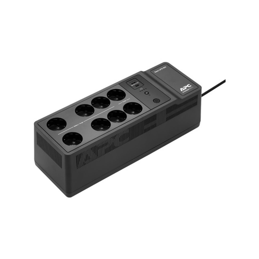 Источник бесперебойного питания, APC, Back-UPS BE850G2-GR, Линейно-интерактивный, Мощность 850ВА/520Вт, Напольный, 230В, Вых: 8x Schuko, USB Type A+C, RBC17, Чёрный — купить в Lirotech