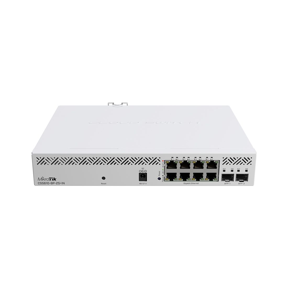 Коммутатор, MikroTik, CSS610-8P-2S+IN, Cloud Smart Switch, 8 x Gigabit 802.3af/at PoE-out ports, 2 x SFP+, SwOS, desktop case, -40°C to 70°C, стоечный — фото 2