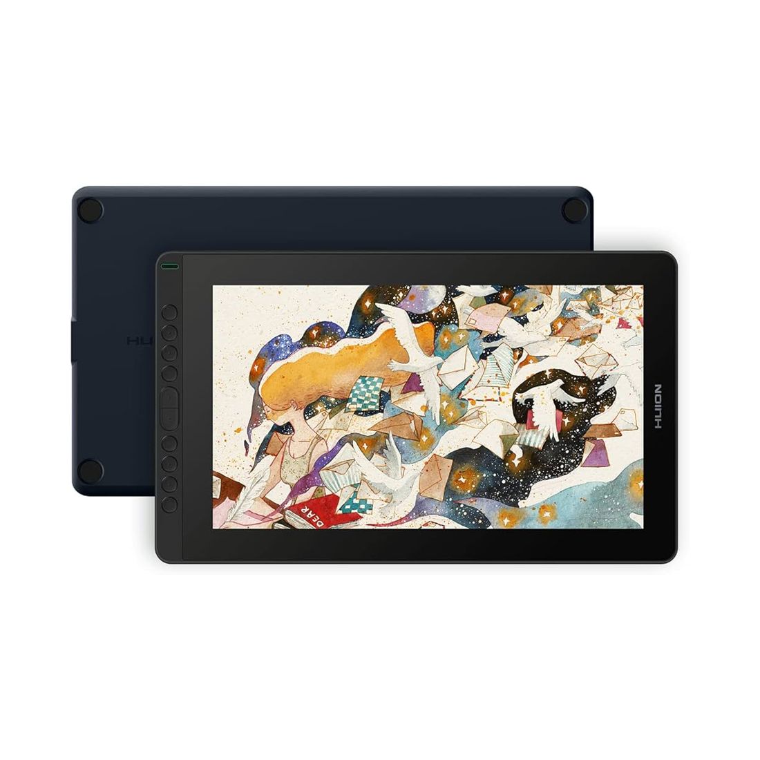 Графический планшет, Huion, Kamvas 16 Gen 3 (GS1563), Цифровая ручка:PW517, Технология пера:Пассивный электромагнитный резонанс (перо без батареи), Разрешение пера:5080 LPI, Чувствительность к давлению:8192уровня, Поддержка наклона:±60°, Чувствительная вы — фото 2