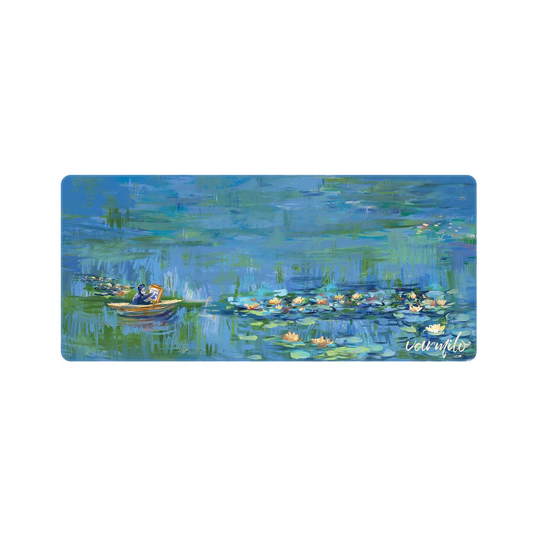 Коврик для компьютерной мыши, Varmilo, Monet, ZDB078-01, 900х400х3 мм, Каучук, Ткань, Разноцветный — купить в Lirotech