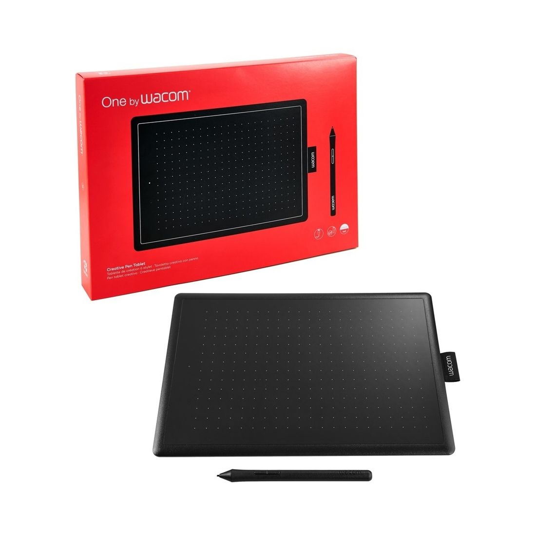 Графический планшет, Wacom, One Medium (CTL-672-S), Разрешение 2540 lpi, Чувствительность к нажатию 2048, Интерфейс USB, Размер 277*189*8,7 мм, Чёрный — фото 3