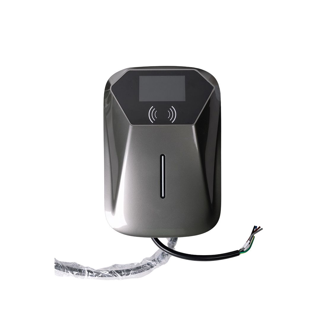 Автомобильная зарядная станция, SVC, AC GB/T - 11кВт , Мощность: 11кВт, Выходное напряжение: 400В, Максимальный ток: 16А, Тип разъема для зарядки: GB/T , Длина кабеля: 5 м, LED- индикаторы, Дисплей 4.3" для контроля параметров в реальном времени, Защита о — фото 3