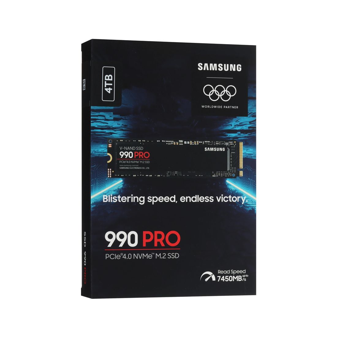 Твердотельный накопитель SSD, Samsung, 990 PRO MZ-V9P4T0BW, 4TB, M.2 PCIe 4.0 NVMe, 7450/6900 Мб/с — фото 3