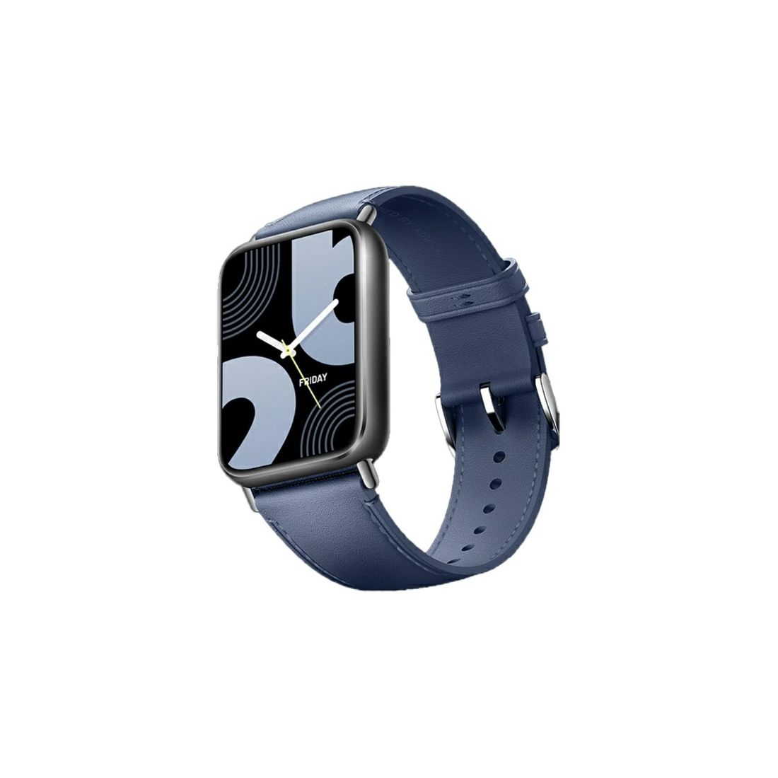 Кожаный сменный браслет, Xiaomi, Leather Quick Release Strap , M2415AS1/BHR9492GL, Совместим с band 8 Pro/9 ProRedmi Watch 4/5, Синий — фото 3