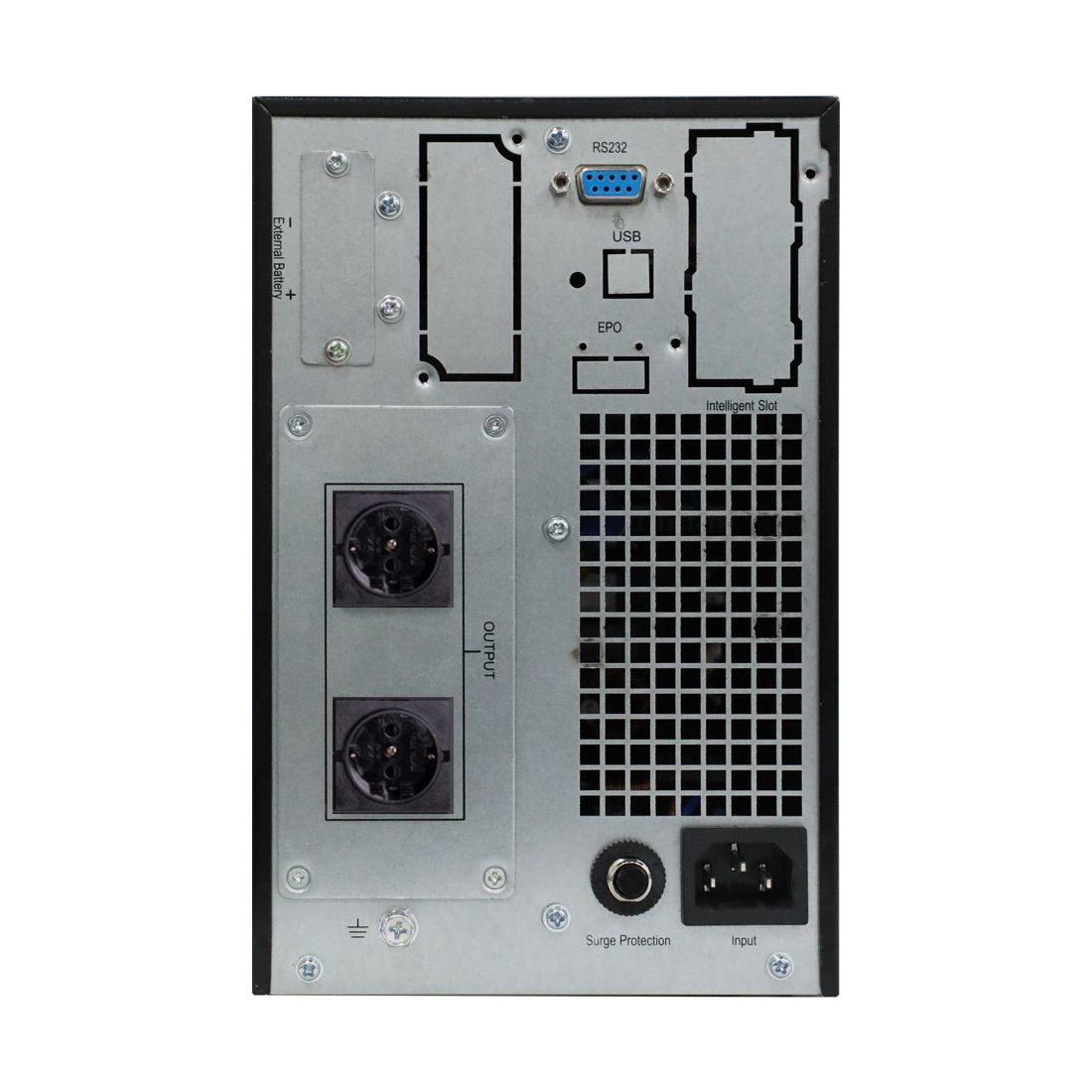 Источник бесперебойного питания, SVC, PTX-1KLN-LCD, Мощность 1000ВА/1000Вт, PTX-серия, On-Line, LCD\Интелектальный слот\USB\RS-232, USB порт, Диапазон работы AVR: 110-300В, Батареи: 3 шт., не поставляются в комплекте, внешнее подключение, 2 вых. Shuko CEE — фото 3