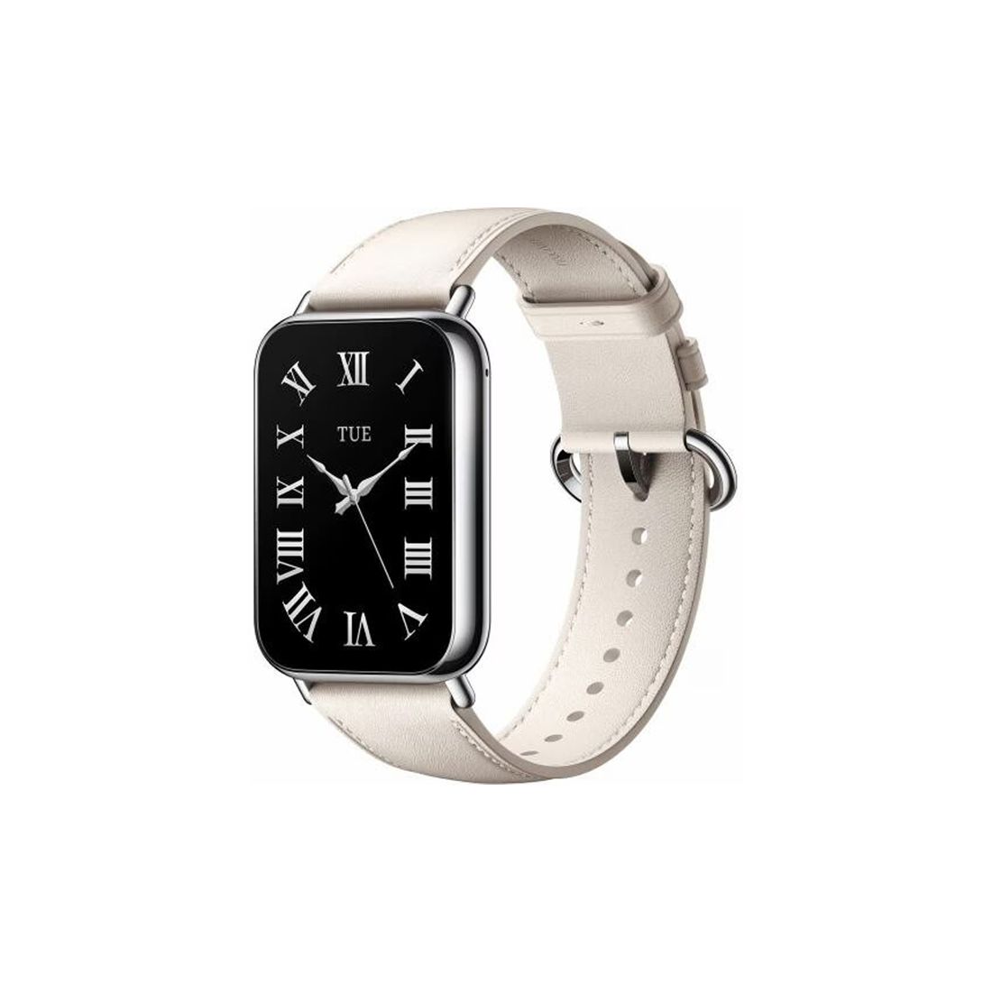 Кожаный сменный браслет, Xiaomi, Leather Quick Release Strap, M2307AS1/BHR8015GL, Совместим с band 8 Pro/9 ProRedmi Watch 4/5, Белый — фото 3