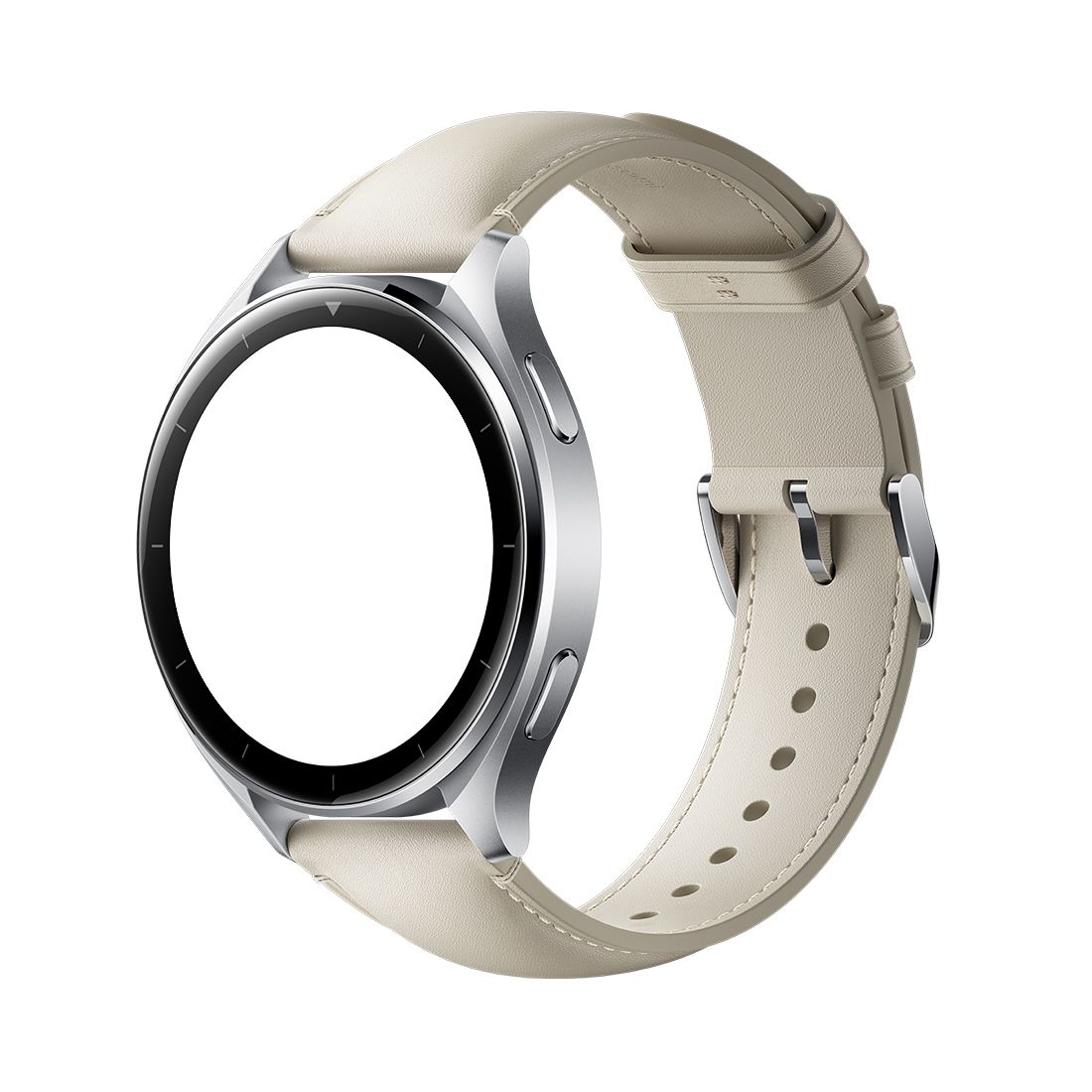 Кожаный сменный браслет, Xiaomi, Watch Leather Strap, M2243AS1/ BHR8038GL, Совместим Watch S1 Series / 2 / 2 Pro / S3, Белый — купить в Lirotech