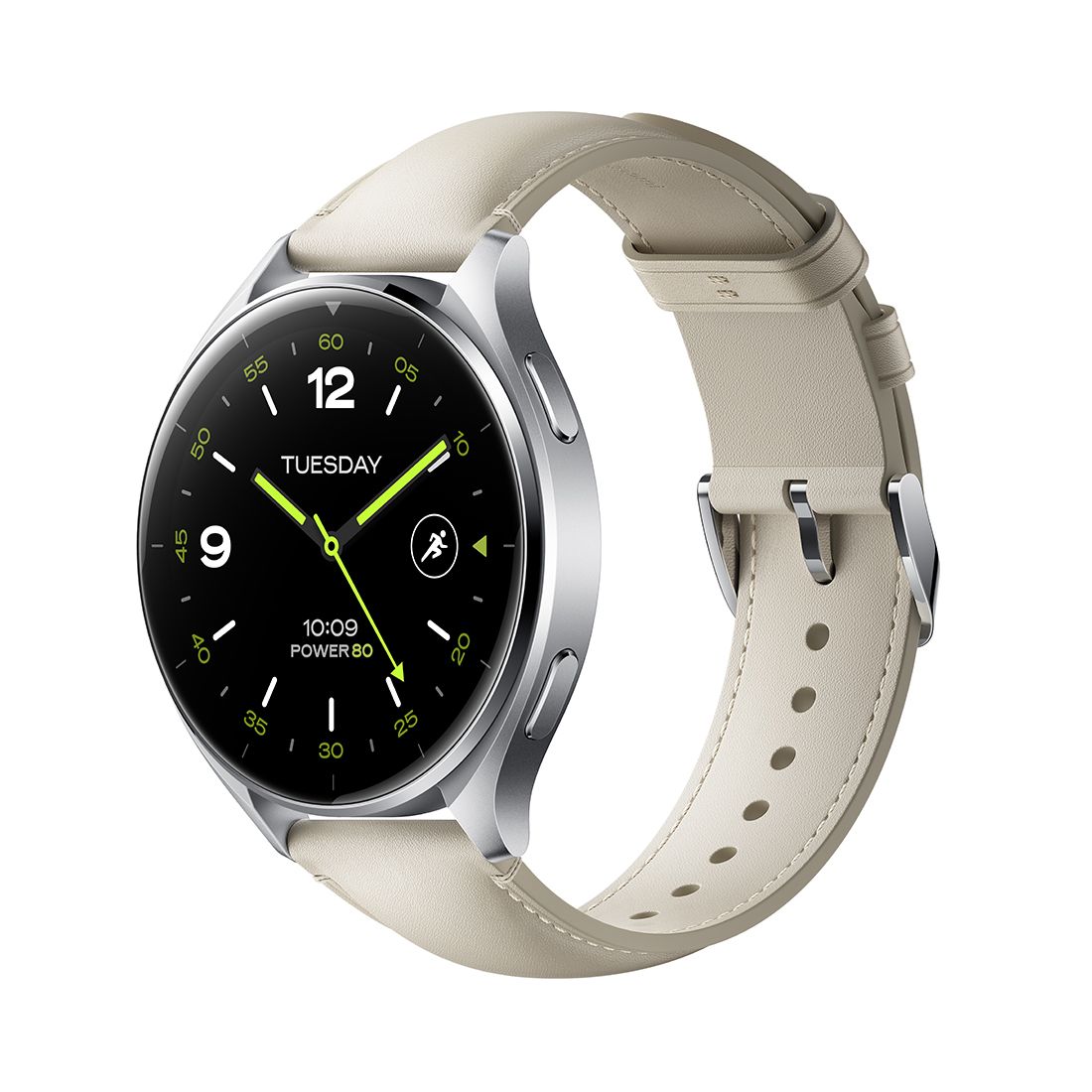 Кожаный сменный браслет, Xiaomi, Watch Leather Strap, M2243AS1/ BHR8038GL, Совместим Watch S1 Series / 2 / 2 Pro / S3, Белый — фото 3