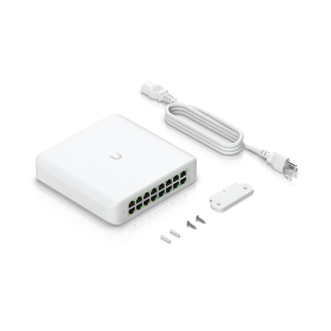 Коммутатор, Ubiquiti, USW-Lite-16-POE, Unifi Switch, Управляемый L2, 8 портов 10/100/1000 Mbps RJ45 PoE+, 802.3af/at, бюджет 45W, 8 портов 10/100/1000 Мбит/с RJ45, Настольный/настенный — фото 3