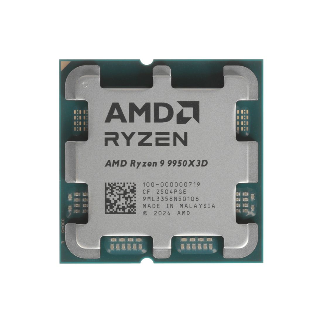 Процессор, AMD, AM5 Ryzen 9 9950X3D, oem, 16M L2 + 128M L3, 4.3 GHz, 16/32 Core, 170 Вт, Radeon™ Graphics — фото 1