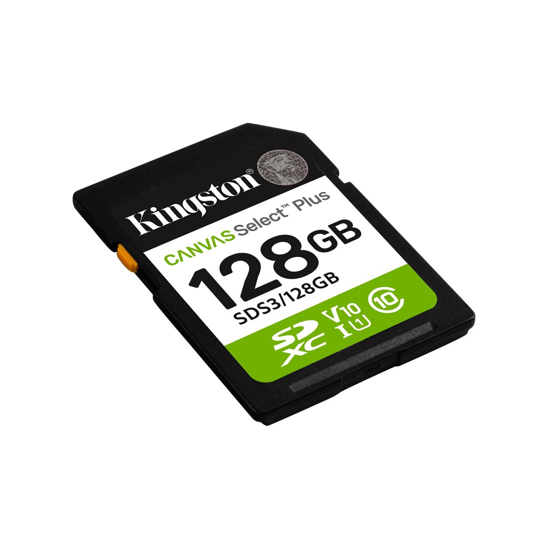 Карта памяти, Kingston, SDS3/128GB, SDXC 128GB, Canvas Select Plus, C10, UHS-I, U1, V10 — фото 2