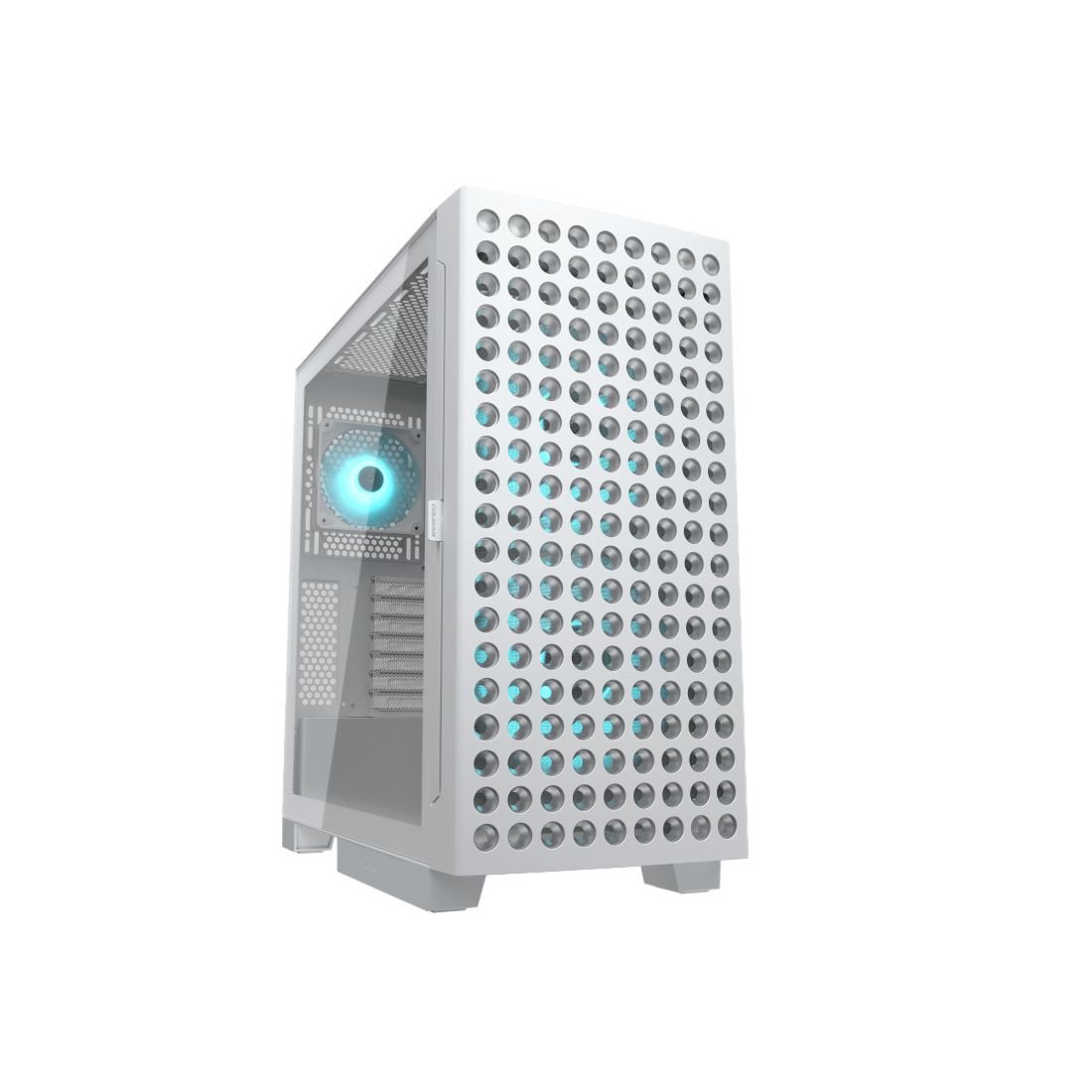 Компьютерный корпус, Cougar, Airface ECO RGB White, E-ATX/CEB/ATX/Micro ATX/Mini ITX, USB Type-C/2*3.0, HD-Audio+Mic, Кулер 2*18см/1*12см ARGB, Высота процессорного кулера до 190 мм, Длина VGA до 390мм, 2*3.5"/2*2.5", Толщина 0,6мм, 509x240x480мм, Без Б/П — фото 1