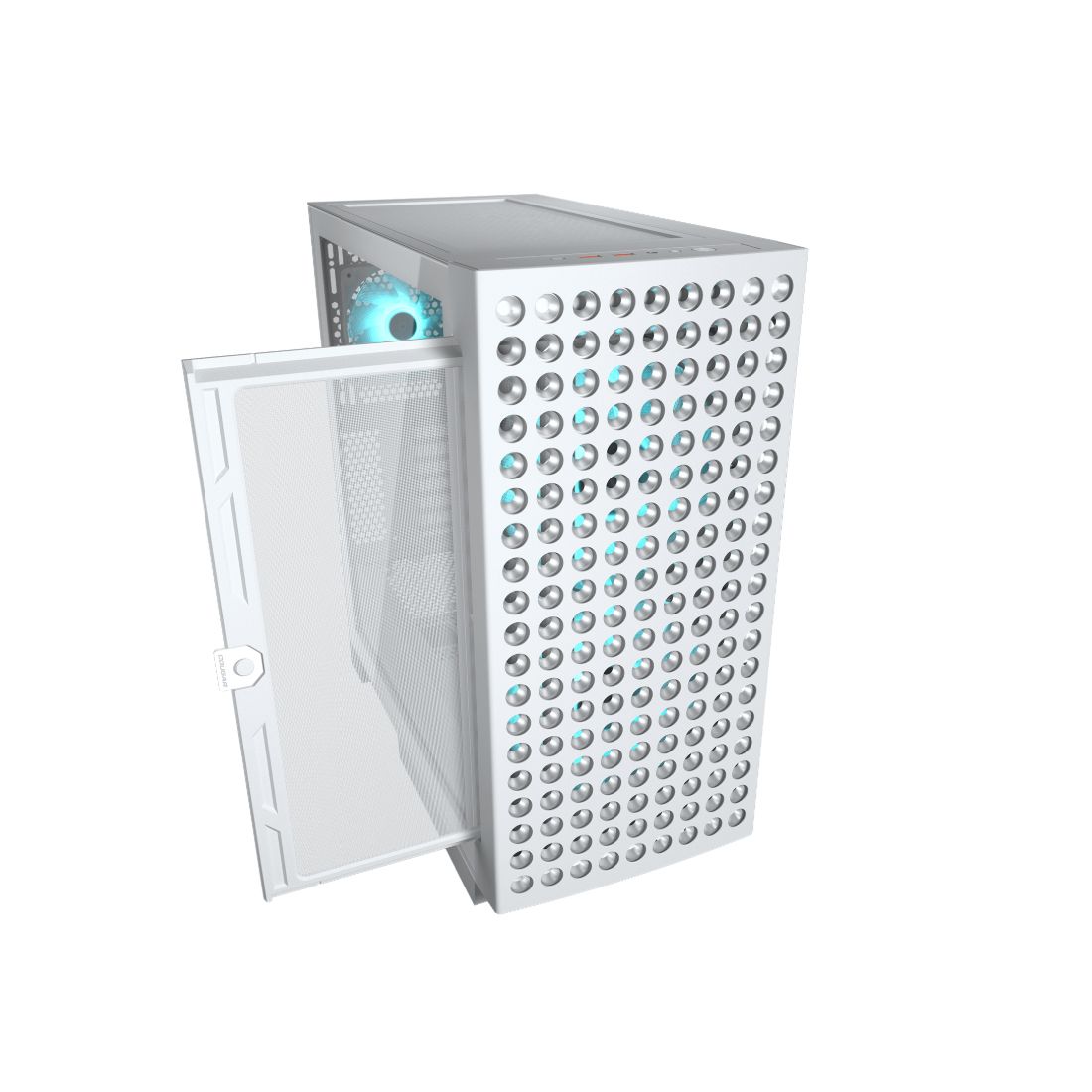 Компьютерный корпус, Cougar, Airface ECO RGB White, E-ATX/CEB/ATX/Micro ATX/Mini ITX, USB Type-C/2*3.0, HD-Audio+Mic, Кулер 2*18см/1*12см ARGB, Высота процессорного кулера до 190 мм, Длина VGA до 390мм, 2*3.5"/2*2.5", Толщина 0,6мм, 509x240x480мм, Без Б/П — фото 2