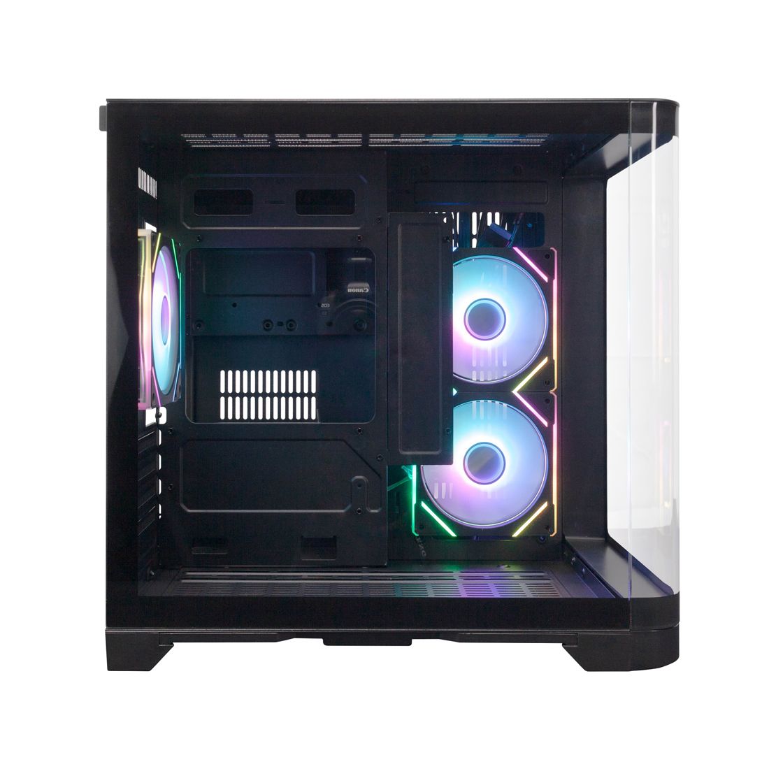 Компьютерный корпус, 1STPLAYER, UV5 BK, UV5-BK-2FC7R-1FC7, M-ATX / ITX, 1*3.5"/2*2.5", Кулер 3*12см, Высота кулера до 157 мм, Длина VGA до 330 мм, 280385377 мм, Без Б/П, Черный — фото 3