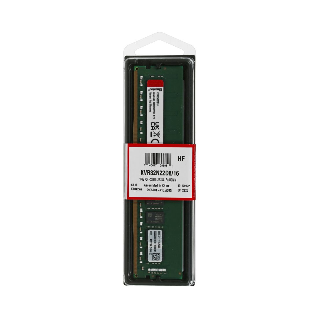 Kingston 16GB 3200MT/s DDR4 Non-ECC CL22 DIMM 2Rx8 — фото 3